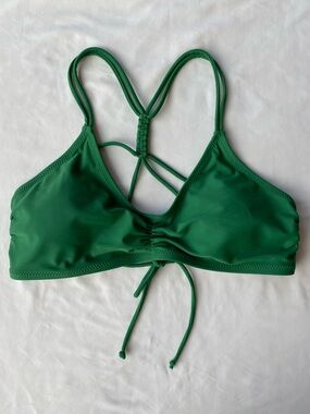 Beautiful Green Strappy Swim Bikini Top Size Extra Large
